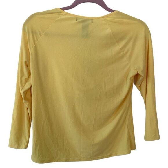 Bisou Bisou 3/4 Sleeve Embellished Top L - Picture 2 of 3
